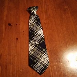 Vintage Flannel Clip-On Tie - Train Tie Tack